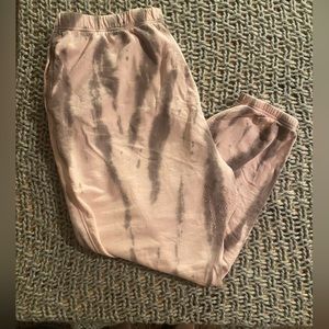 Good American Women’s Terry Boyfriend Sweatpants - Gray & Pink